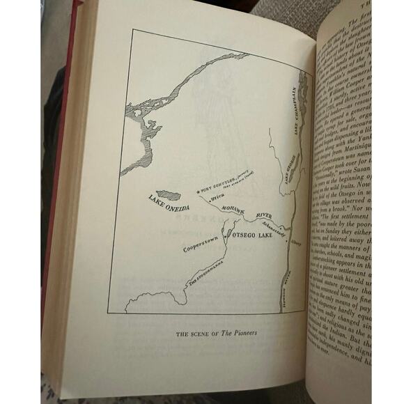 Vintage The Leather-Stocking Saga James Fenimore Cooper Red Hardcover Book - Picture 9 of 12
